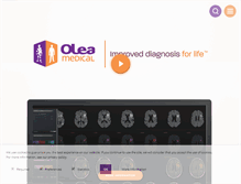 Tablet Screenshot of olea-medical.com